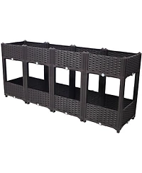 Streamdale Elevated Raised Garden Box, 63"x15.7"x27.7