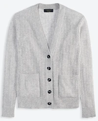 Charter Club Women's 100% Cashmere Pointelle Boyfriend Cardigan, Macy's Exclusive