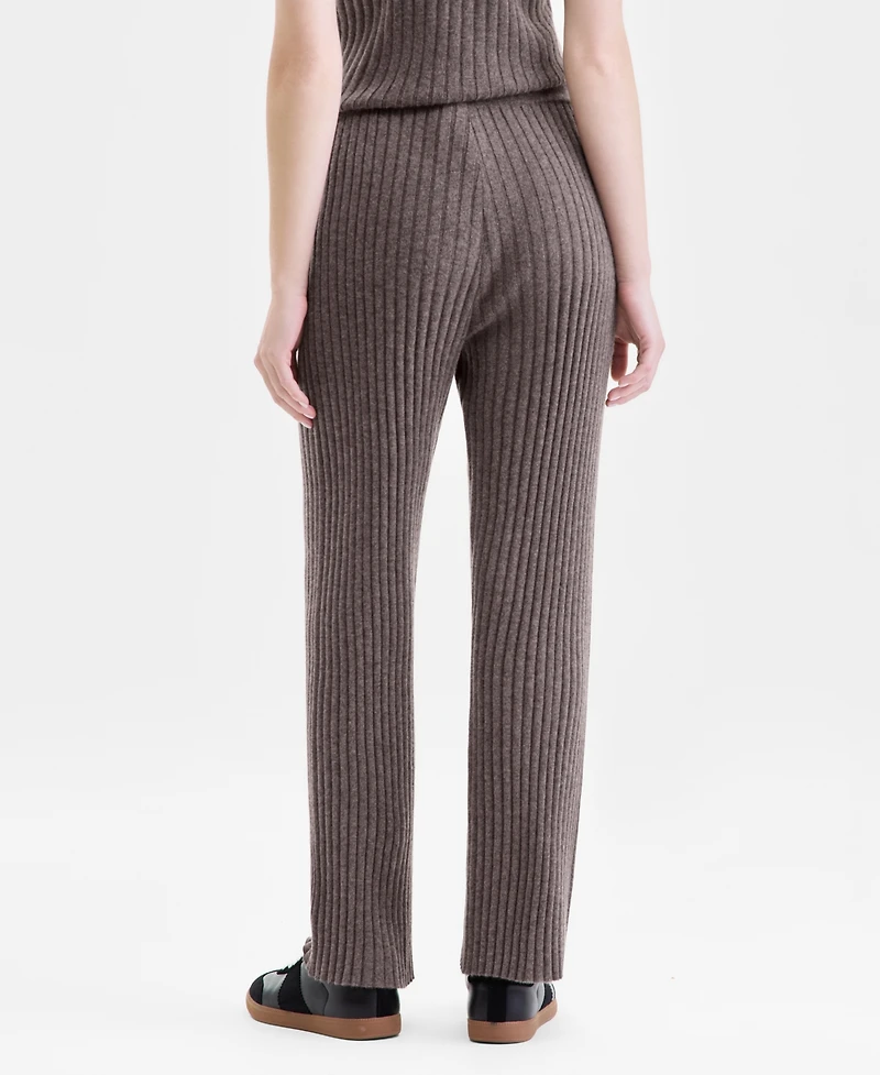 Charter Club Petite Pull-On High-Rise Cashmere Pants, Exclusively at Macy's