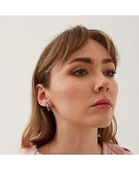 Spero London Bead Hoop Sterling Silver Earring