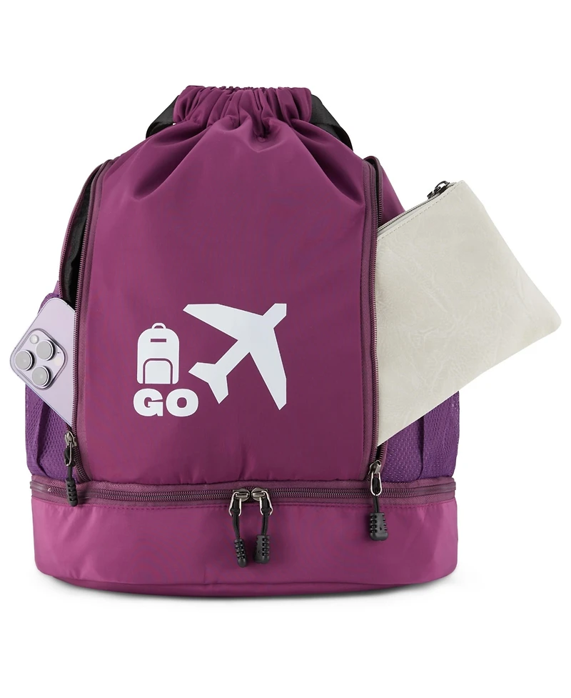 Perfect Personal Travel Go Bag- Purple