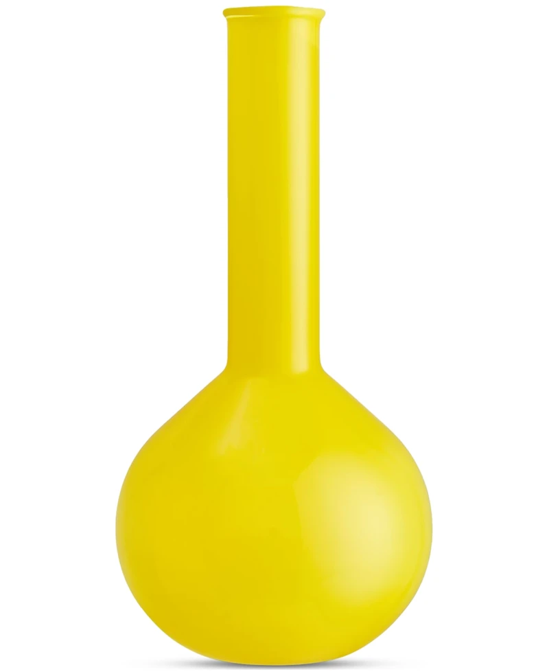 Kosta Boda Crystal 12.4" Lab Round Flask Vase