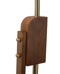 Nova of California 60" Wood Melmar Lucite Arc Floor Lamp