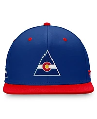 Fanatics Men's Blue/Red Co Rockies Heritage Retro Fitted Hat