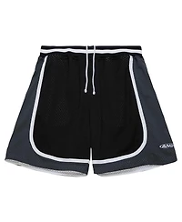 Mitchell Ness Men's AND1 Black/Green AND1 Og Game Mesh Reversible Shorts