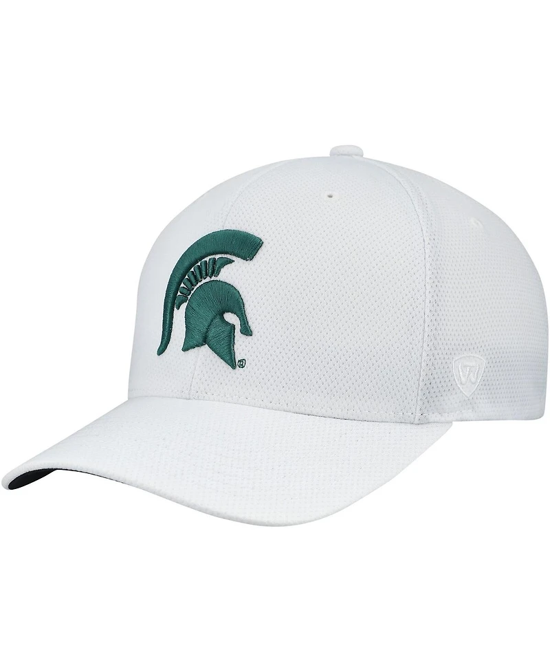 Top of the World Men's White Michigan State Spartans Reflex Hybrid Tech Flex Hat