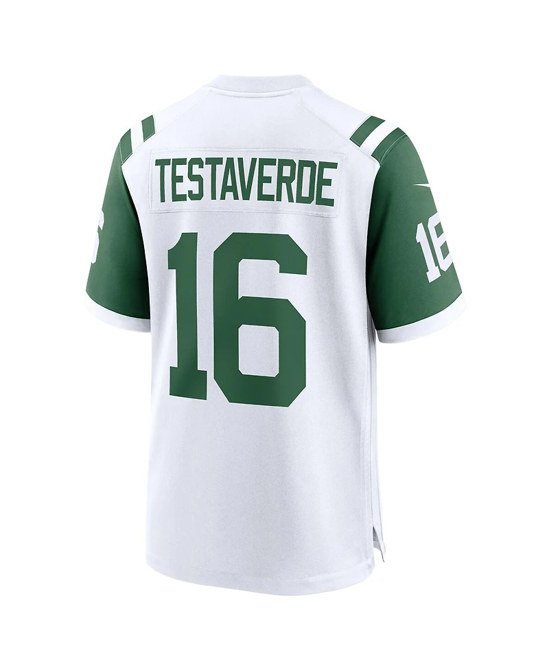 Nike Men's Vinny Testaverde White New York Jets Classic Alternate Retired Player Game Jersey
