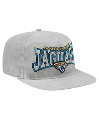 New Era Men's Gray Jacksonville Jaguars Corduroy Golfer Adjustable Hat