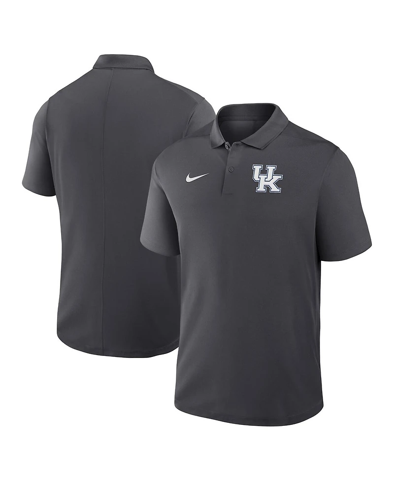 Nike Men's Anthracite Kentucky Wildcats Primetime Victory Primary Logo Performance Polo Shirt