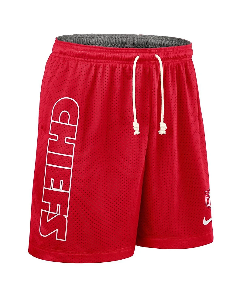 Nike Men's Red Kansas City Chiefs Sideline Reversible Performance Shorts