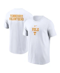 Nike Men's White Tennessee Volunteers 2-Hit Stacked T-Shirt