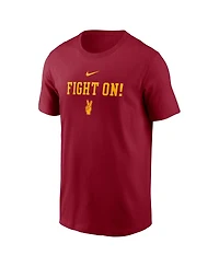 Nike Men's Cardinal Usc Trojans 2-Hit Stacked T-Shirt