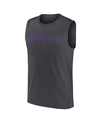 Nike Men's Charcoal Minnesota Vikings Primetime Legend Performance Muscle Tank Top