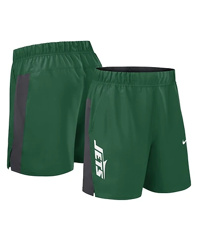 Nike Men's Green New York Jets Woven Victory Performance Shorts