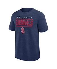 Fanatics Men's Heather Navy St. Louis Cardinals Top Notch T-Shirt