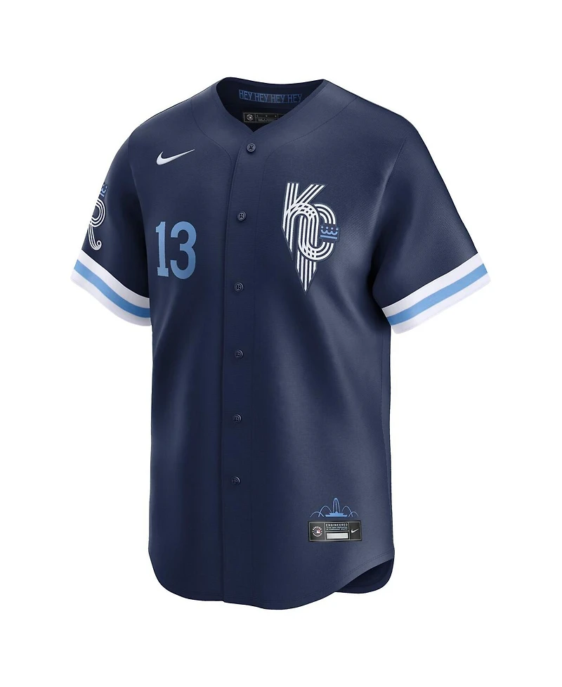 Nike Men's Salvador Perez Navy Kansas City Royals Connect Limited Jersey