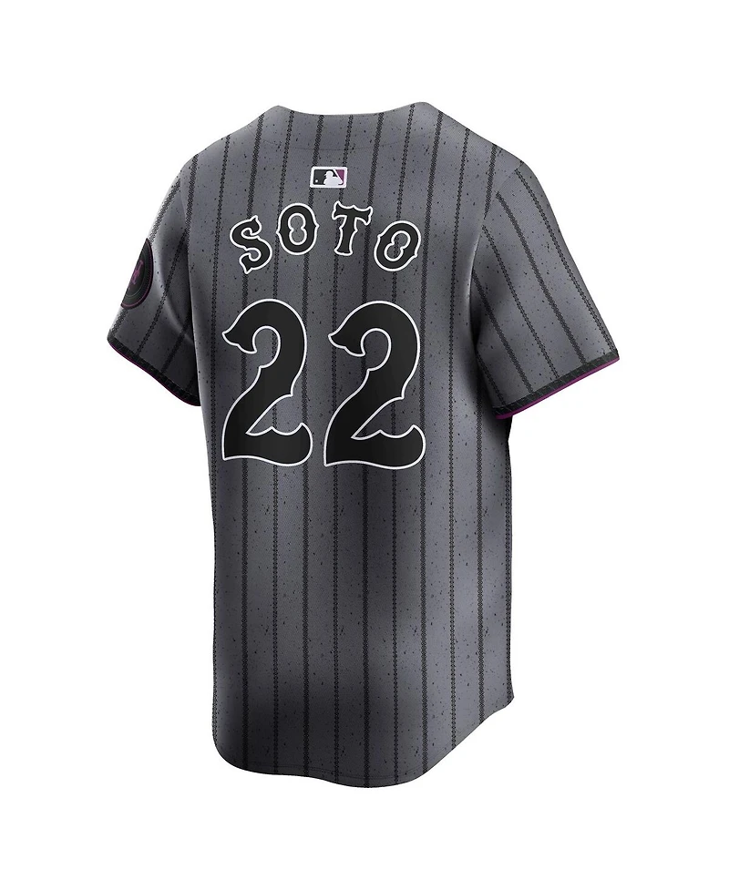 Nike Men's Juan Soto Gray New York Mets City Connect Limited Jersey
