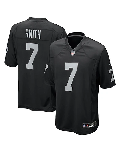 Nike Men's Geno Smith Black Las Vegas Raiders Game Player Jersey