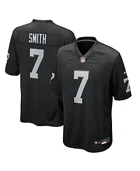 Nike Men's Geno Smith Black Las Vegas Raiders Game Player Jersey