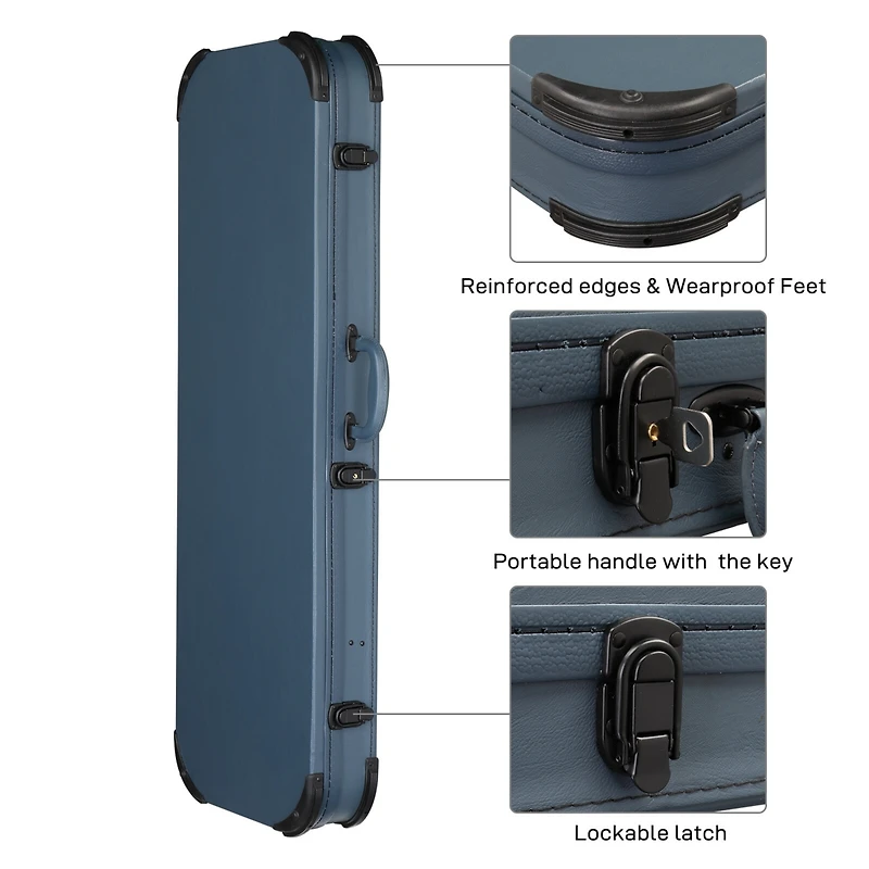 Yescom Electric Guitar Hard Case for Stratocaster St Tele Guitar Hard Shell Lockable