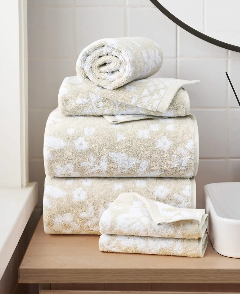 Lucky Brand Folk Floral Cotton 6-Pc. Bath Towel Set