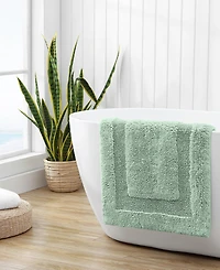 Tommy Bahama Home Long Branch Cotton Tufted Reversible Bath Rug, 21" X 34"