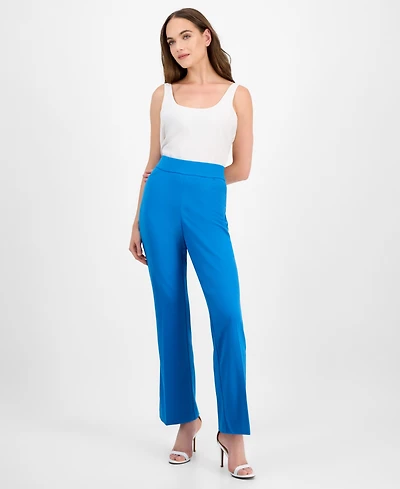 Kasper Women's High-Rise Pull-On Flare Pants