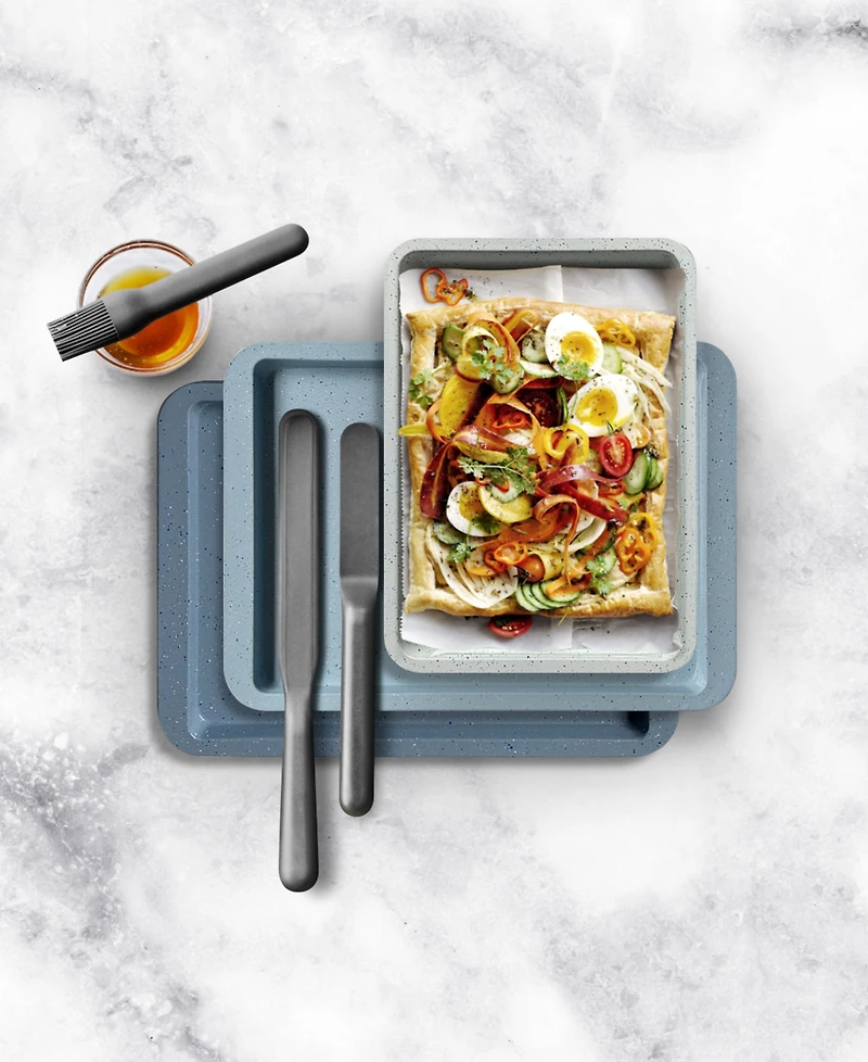 Art & Cook 3-Piece Ceramic Nonstick Cookie Sheet Set