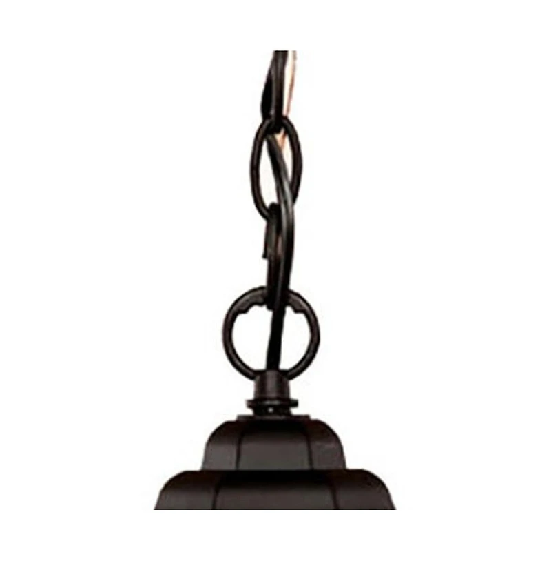 Textured Glass Lantern Hanging Light – Classic Lighting for Exterior Spaces