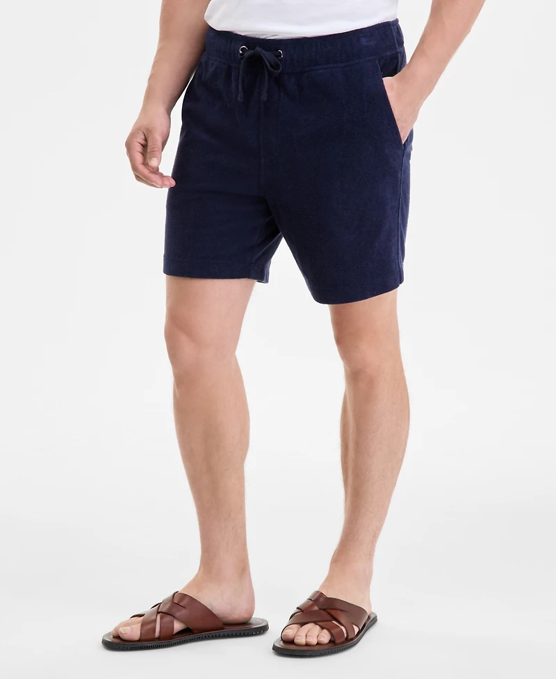 Club Room Men's Solid Terry Cloth Shorts, Exclusively at Macy's