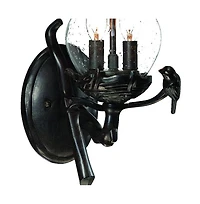Bird Detail Lantern Wall Light – Decorative Wall Fixture for Garden & Yard