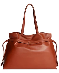 Sam Edelman Poppy Extra Large Leather Drawstring Tote