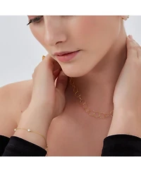 Spero London White Opal Sterling Silver Bracelet in Gold