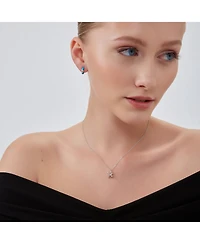 Spero London Balloon Dog Poodle Necklace In Sterling Silver