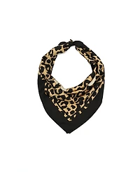 Coach Women's Script Leopard Print Silk Bandana Scarf