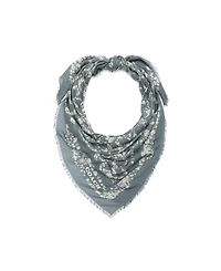 Coach Women's Signature Rose Meadow Print Oversized Square Scarf