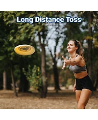 Wham-o Frisbee Heavyweight 200g, 11 Inch Long Distance and Durable Disc for Outdoor Activities, Stable Flying for Family Fun - 2 Pack