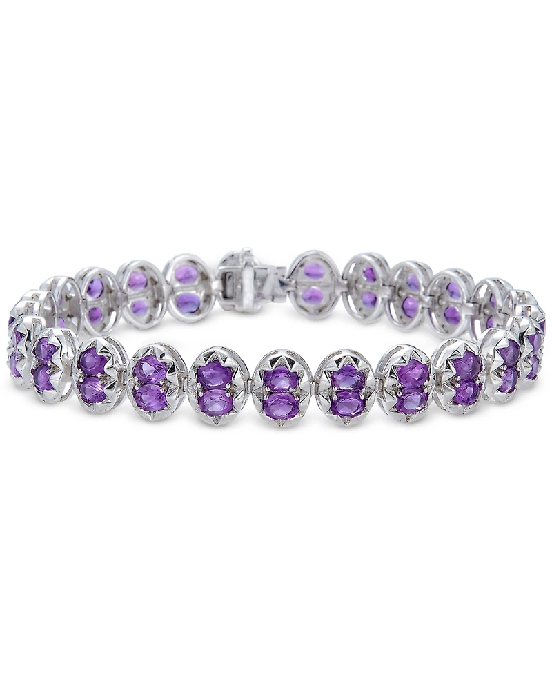 Amethyst Flex Bracelet (11-1/2 ct. t.w.) in Sterling Silver