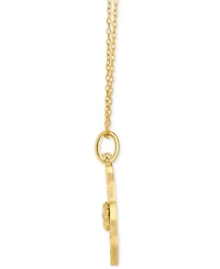 Le Vian Chocolate Diamond & Vanilla Diamond Star of David Scatter Nugget Adjustable 19" Pendant Necklace (1/20 ct. t.w.) in 14k Gold