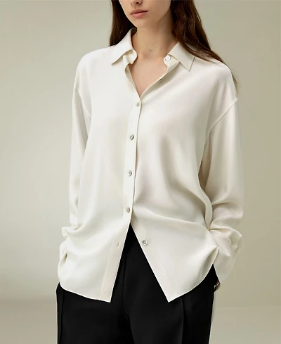Lilysilk Women's The One Relaxed Fit Silk Shirt