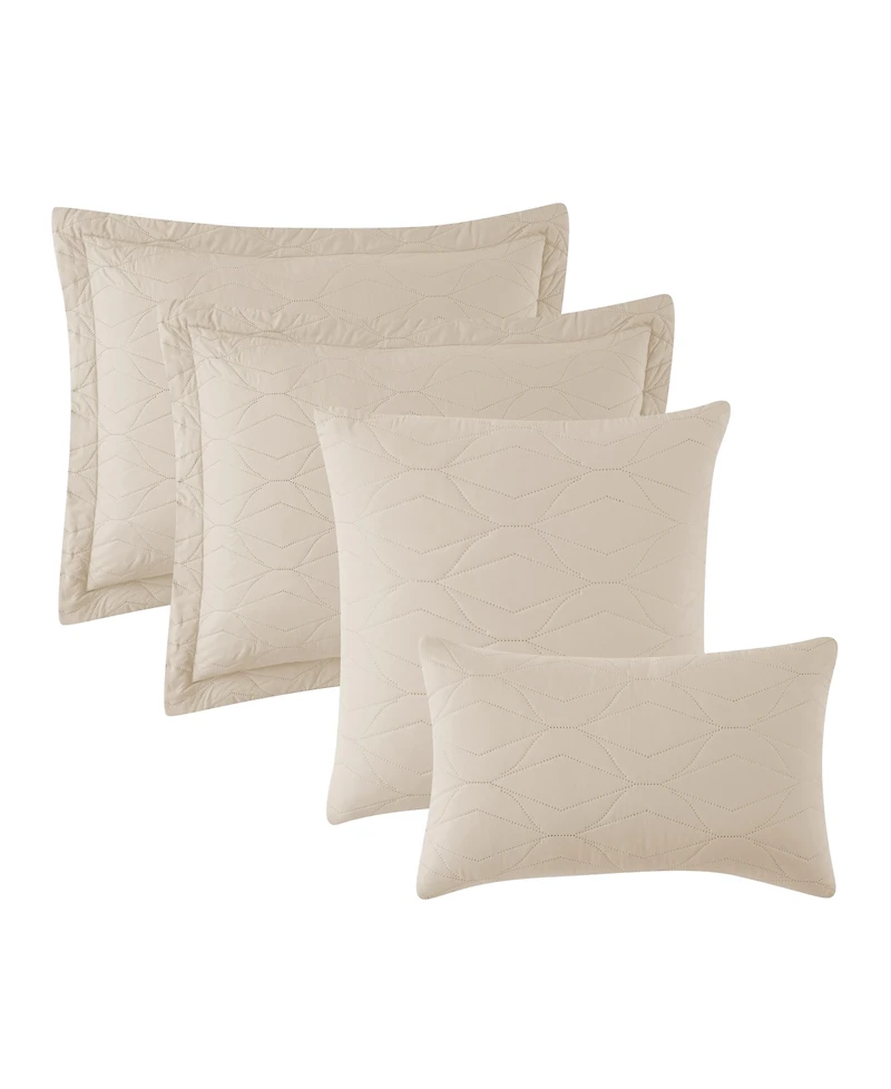 Nestl Ellipse Embossed 5-Pc. Quilt Set, Full/Queen