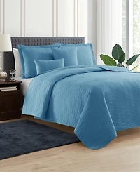 Nestl Ellipse Embossed 4-Pc. Quilt Set, Twin/Twin Xl