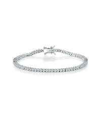 Spero London Sterling Silver 2mm Fine Tennis Bracelet