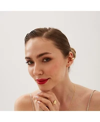 Spero London Chunky Sterling Silver Ear Cuff No Piercing 1 Piece