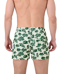 Sunset x Vine Men's Leaf-Print Woven Swim Trunks
