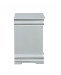 24" Platinum Two Drawers Nightstand