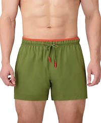Sunset x Vine Men's Solid Woven Swim Trunks