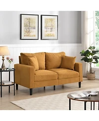 Streamdale Furniture 57" Modern 2-Seat Sofa - Orange