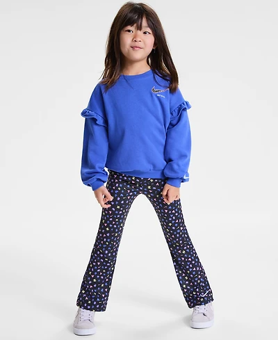 Nike Little Girls Essentials Top & Allover Print Femme Leggings, 2 Piece Set