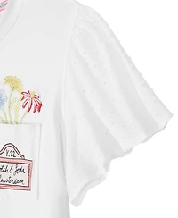 Scotch & Soda Big Girls Denim Group Stretch T-Shirt